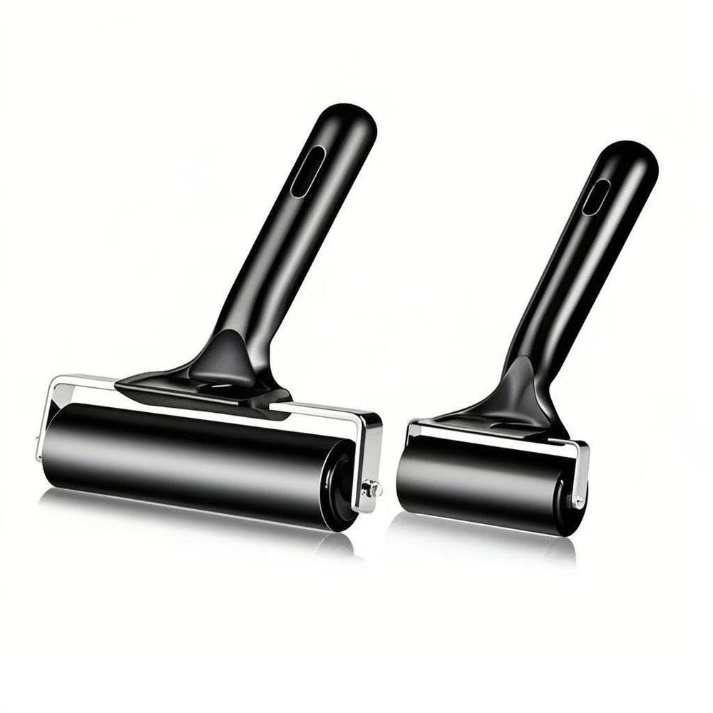2 Pack Brayer Roller，Professional Rubber rolles ，Handle Comfortable ，for Craf...