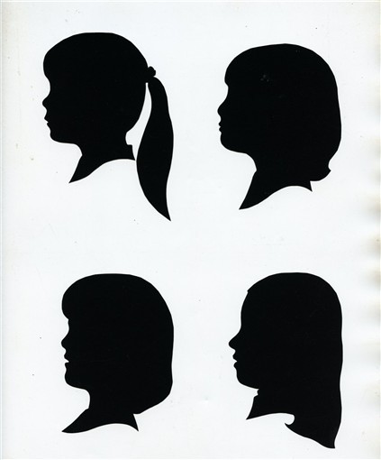 4 Different Children's Silhouettes