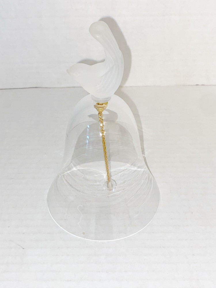 Crystal Bell With Bird Handle