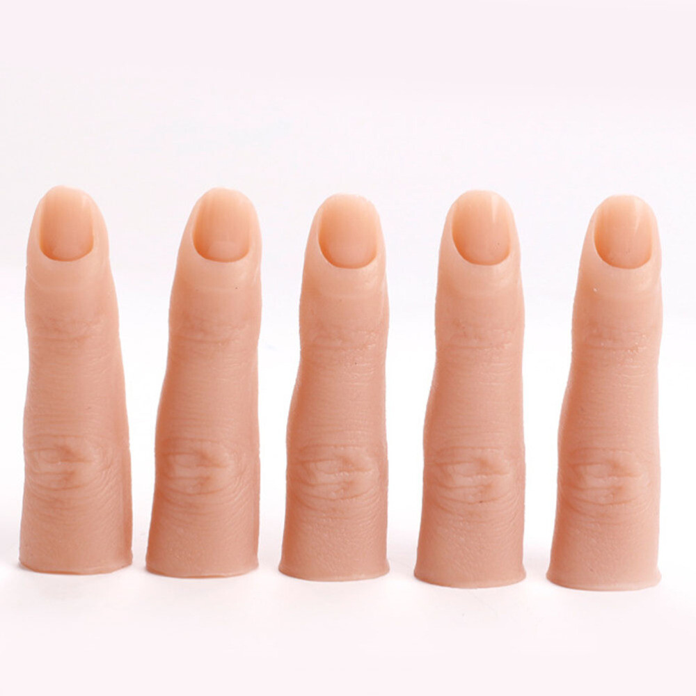 Prosthetic Finger Tips Realistic Silicone Hand Full Practice Tools Hands Fake