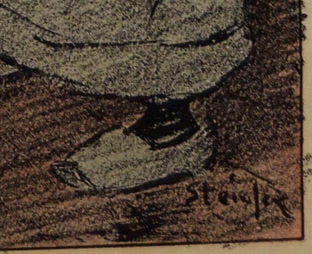 Lithography Colours Steinlein " La Reprimand "