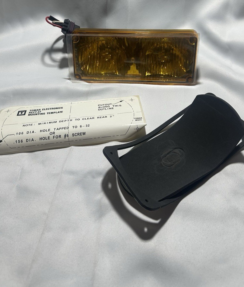 TOMAR RECT‑37SSWP Amber Waterproof Strobe Lamp