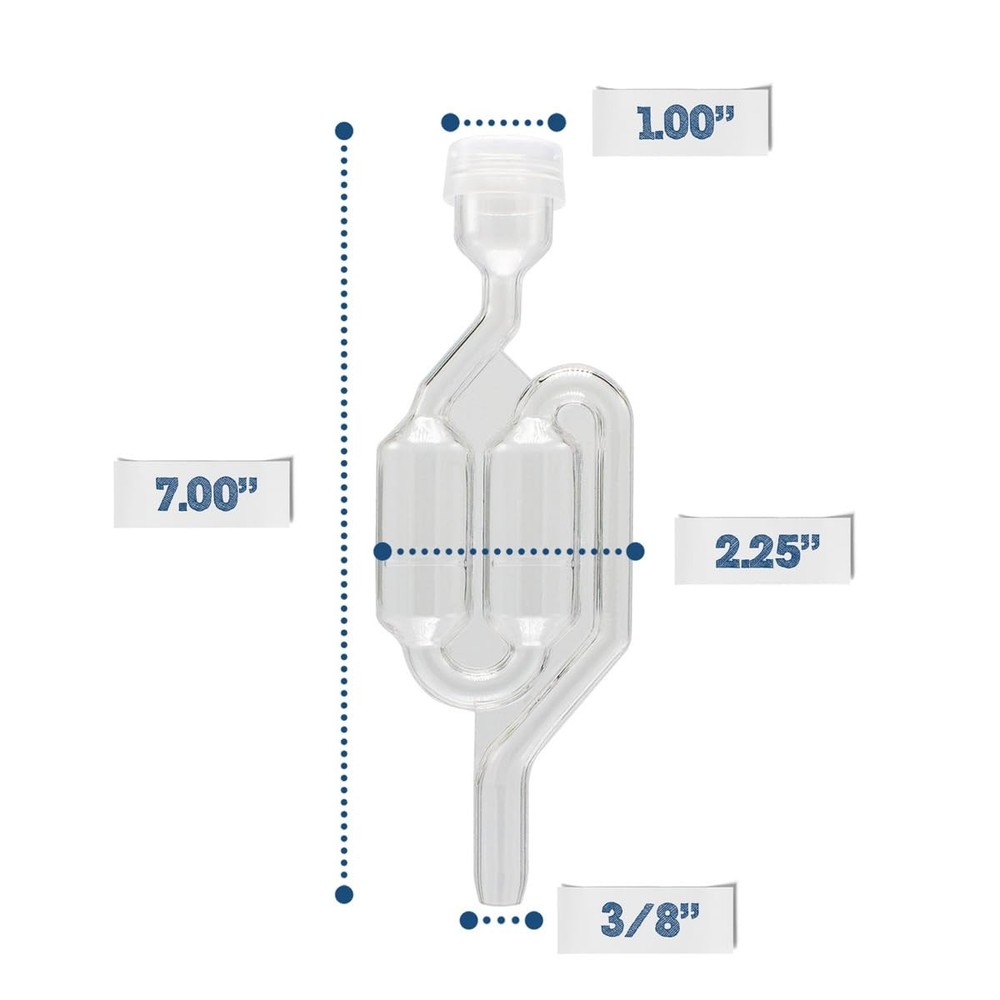 Fermentaholics Airlock 4 Pack – Brewing & Fermentation Airlocks – Use White