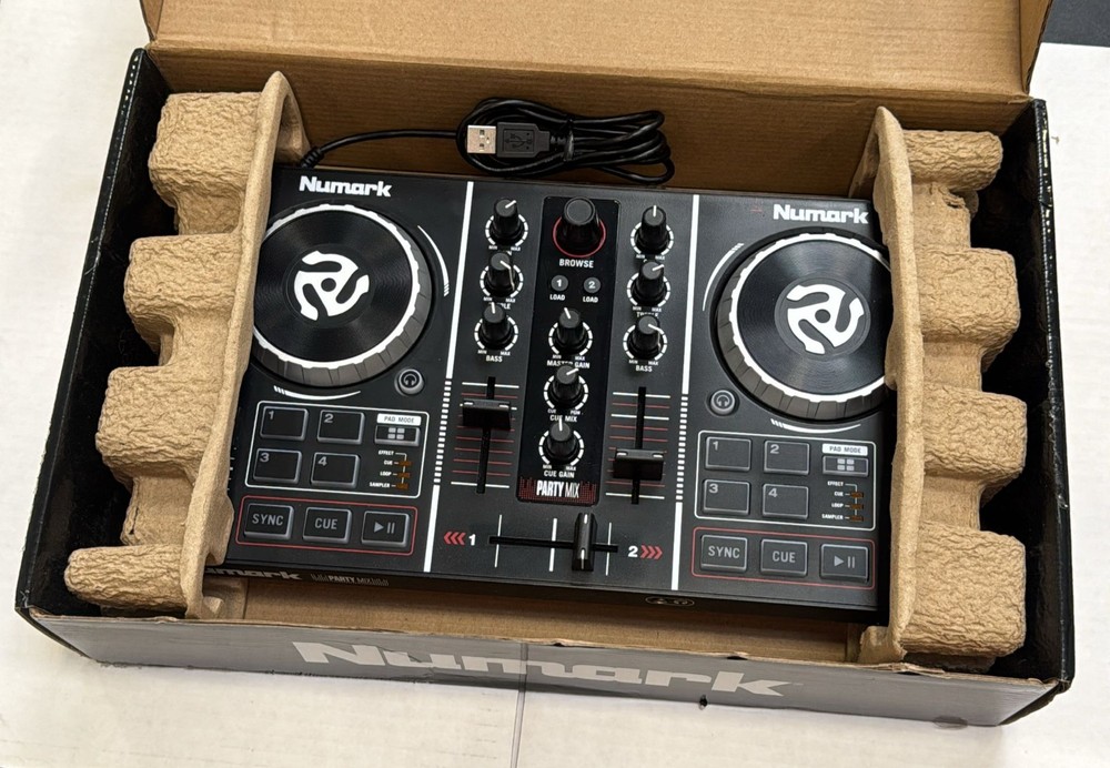 Numark Party Mix Double Deck DJ Controller w/Built-In Light Show