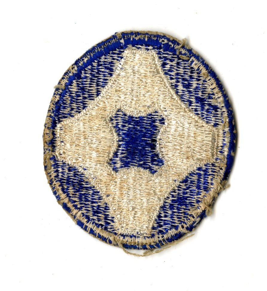 4th Service Command White Back Patch WWII Vintage Southern States