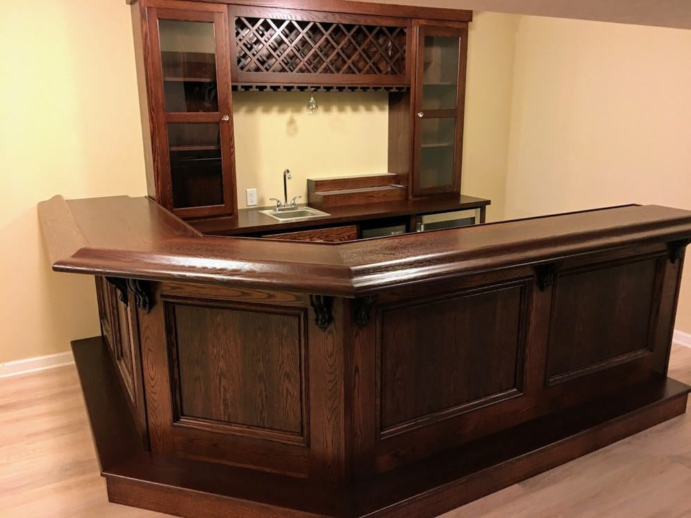 Custom Built Home Bar - Basement Pub