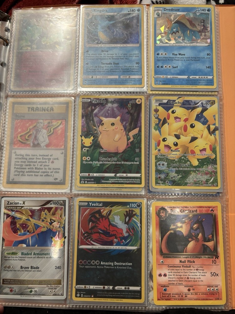 Pokemon Cards In Binder