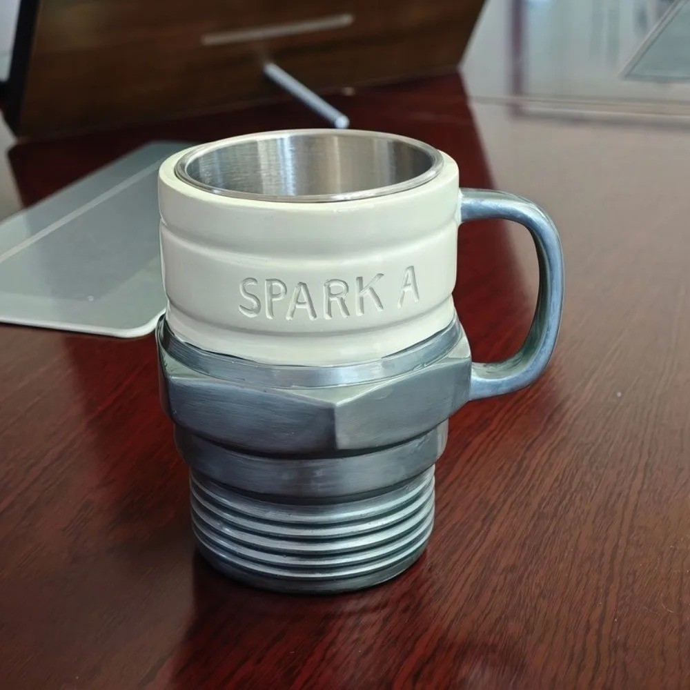 Spark Plug Coffee Mug Creative Engine Design Cup for Car Lovers