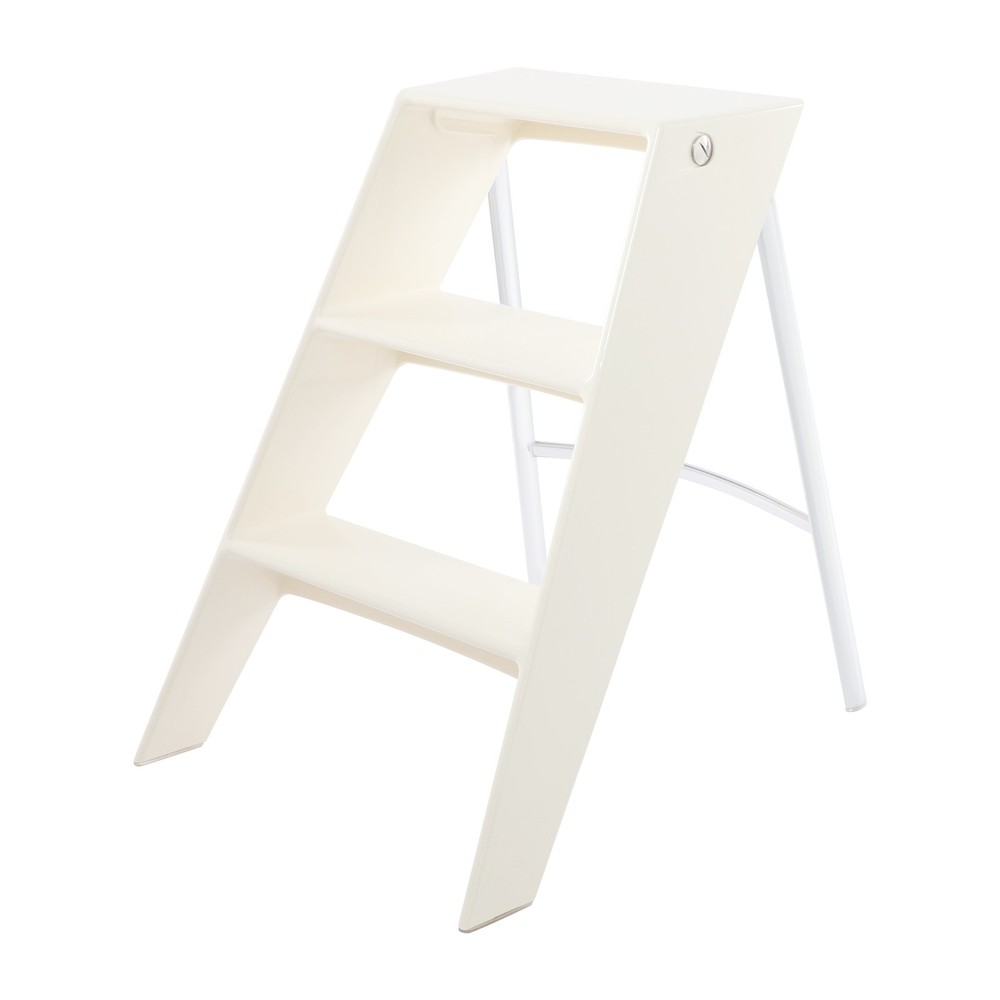 Portable Folding 3-step Step Stool With Anti-slip Features 220.46 Lbs Capacity