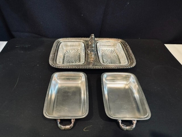 Vintage 5 PC Serving Tray - Master Craftsmen Quality - Silverplate