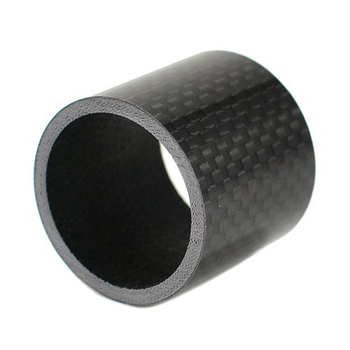 1-1/8" Carbon Headset Stem Spacer 30mm, Black
