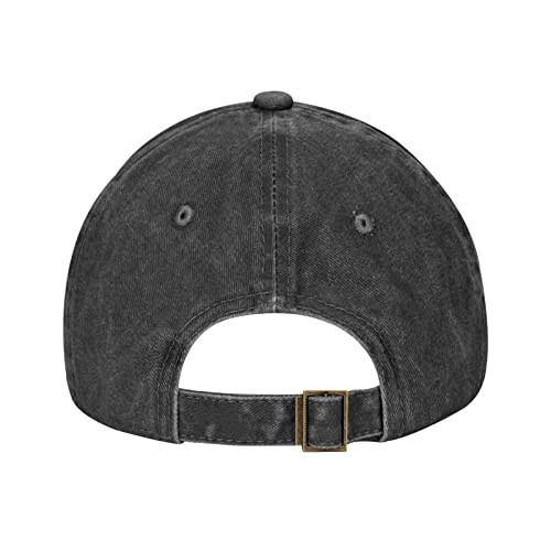 Custom Baseball Cap Personalized Adjustable Soft Cotton Black & No Custom