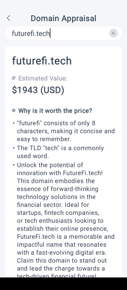 Domain, Futurefi.Tech