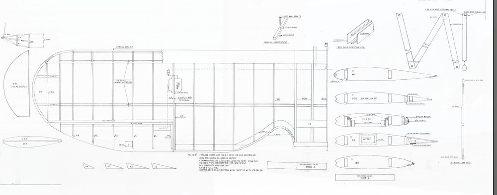 50% Plus 33% Scale WACO UPF-7 184 inch wing span" Printed Plans