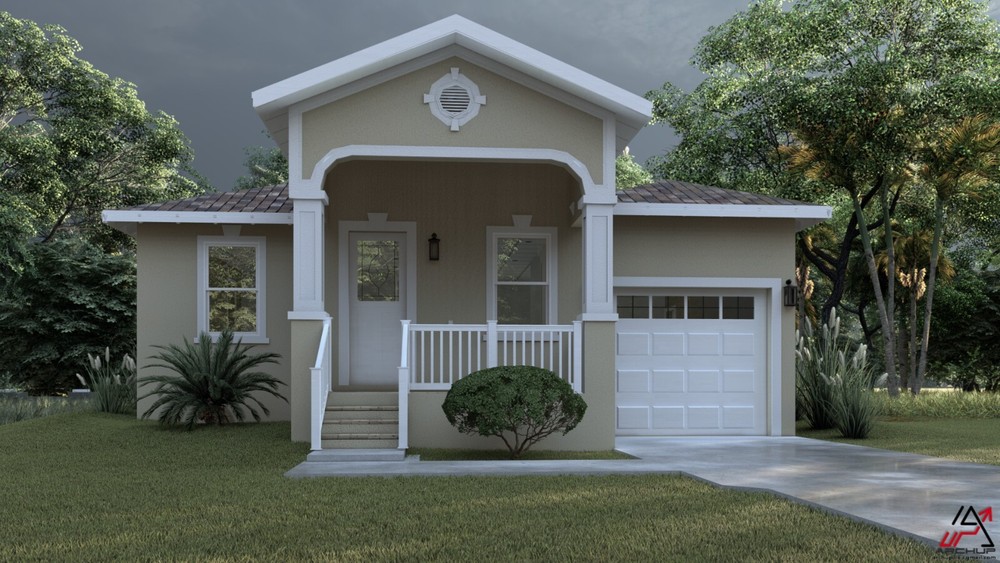 BLUEPRINTS MEDITERRANEAN HOUSE PLAN ARCHUP #124