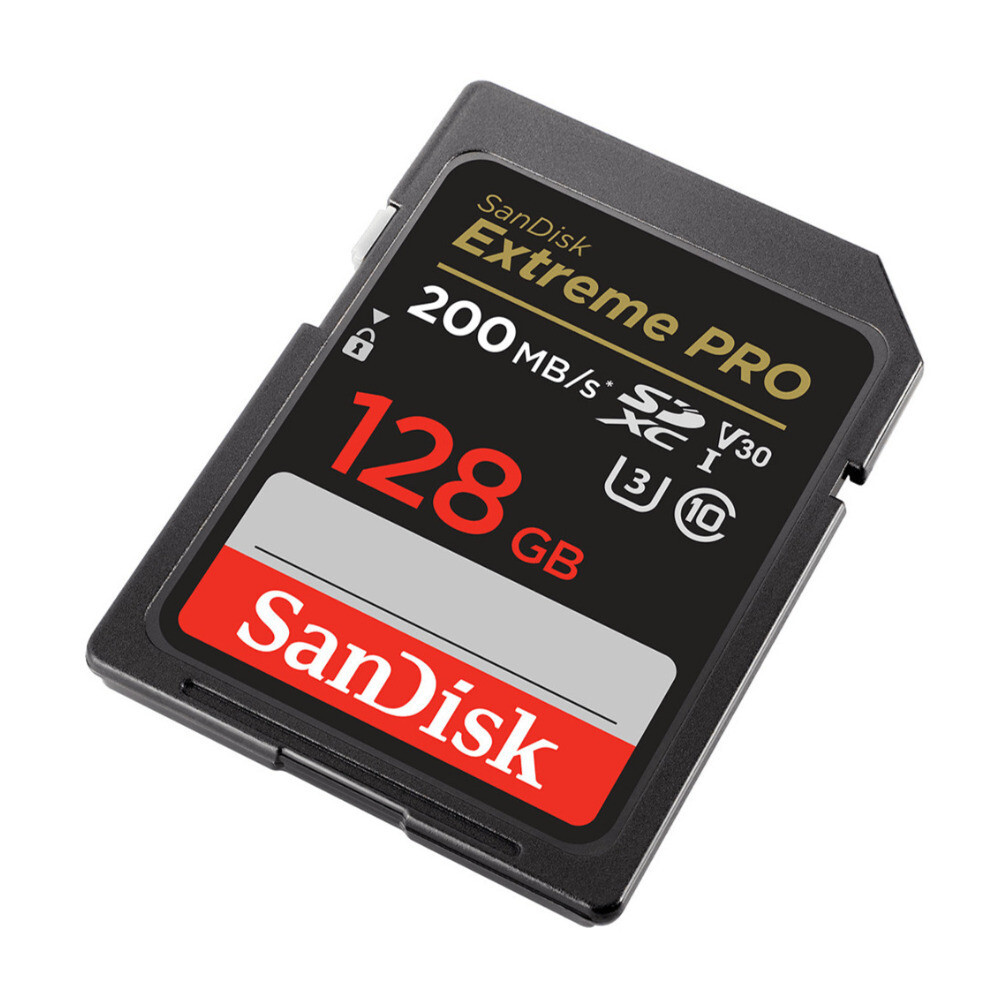 SanDisk 128GB Extreme PRO 200MBs Memory Card 4 pack with Memory Case bundle