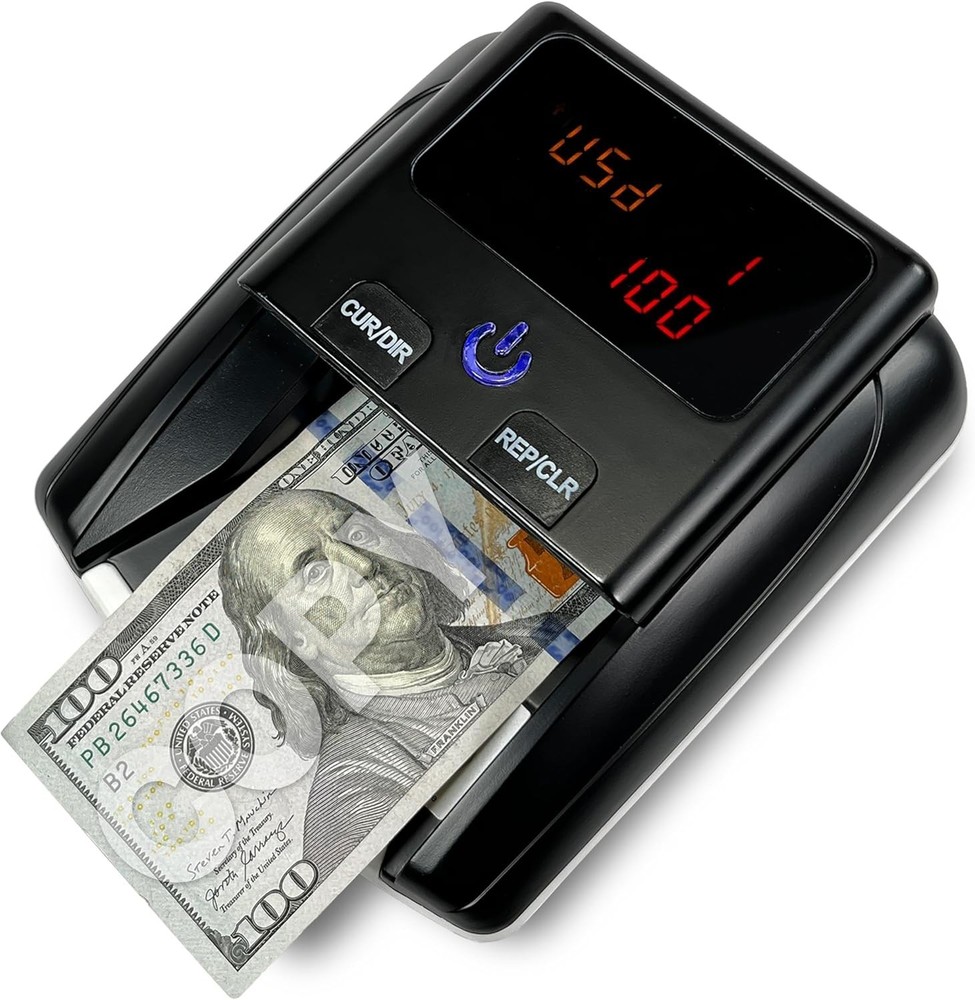 Professional Currency Detector with Large Display for Fast Bill Validation