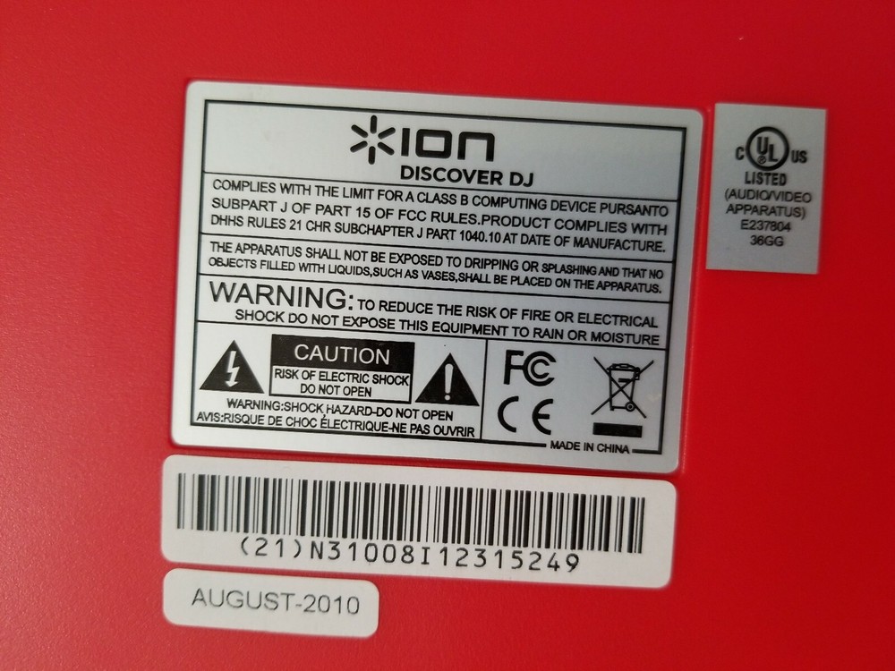 ION Discover DJ USB DJ Controller Portable Lightweight Durable Three-Band EQ