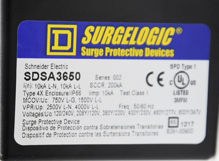 SDSA3650 Square D Surge Suppression Device -SA