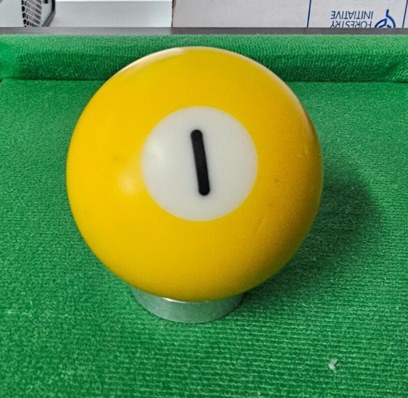 VTG Replacement Billiard Pool Ball 2 1/4" Diameter Standard # 1 Solid Yellow*