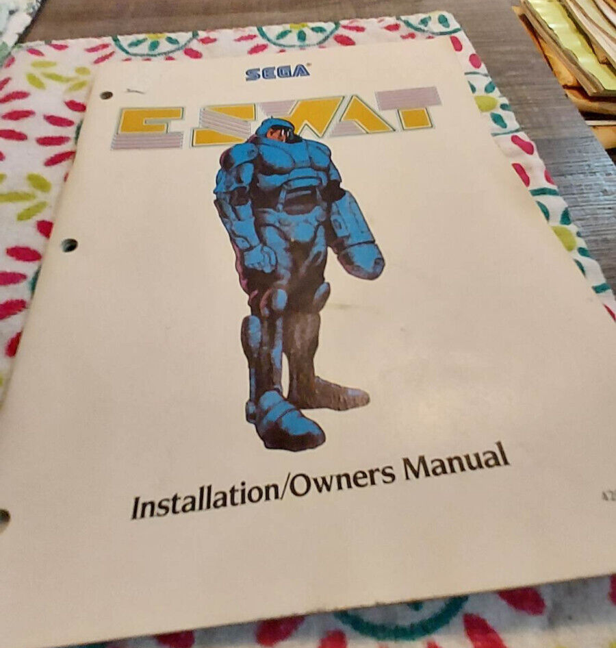Sega Eswat original manual e swat