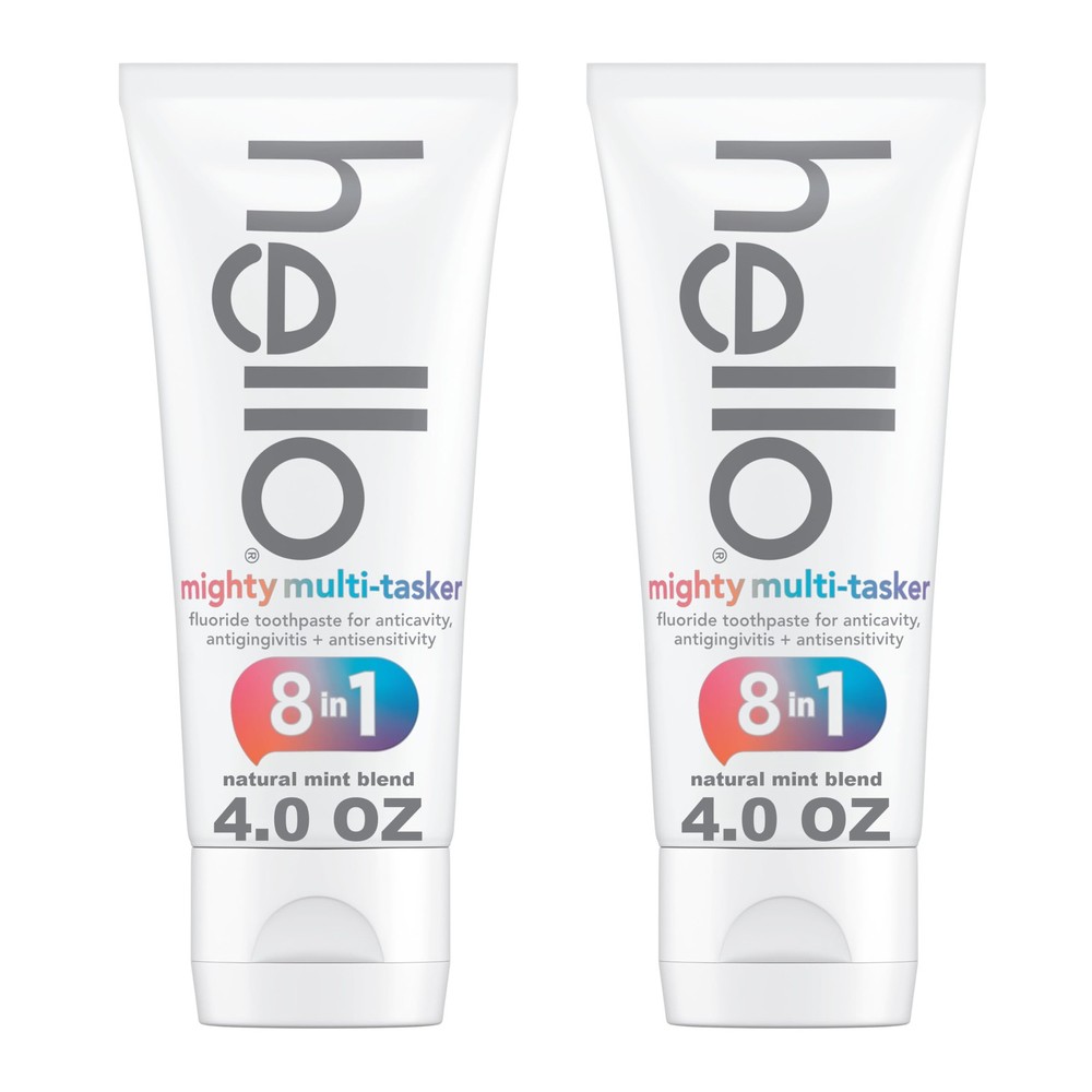 8 in 1 Mighty Multi-Tasker Fluoride Toothpaste Pack, SLS Free Toothpaste with...