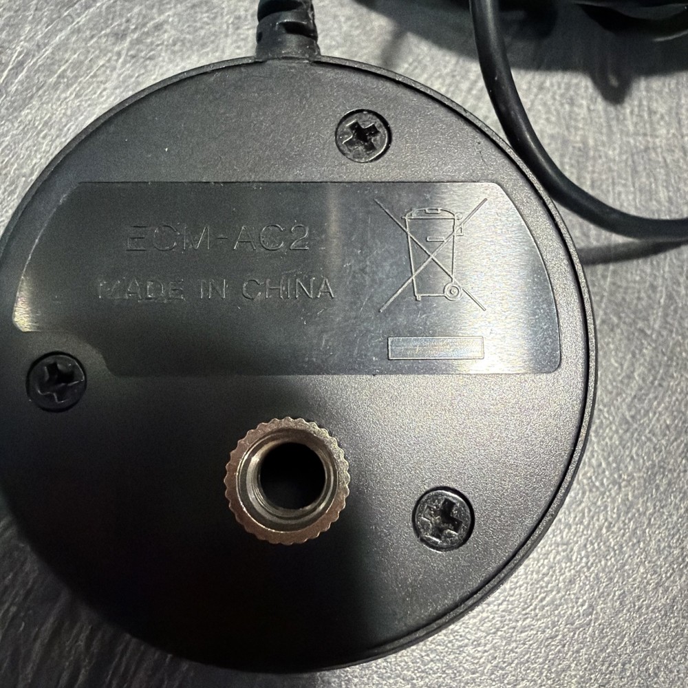 Sony ECM-AC2 AV System Receiver Calibration Microphone