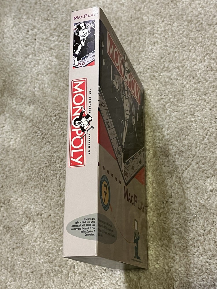 Monopoly (MacPlay, Computer Game Version) COMPLETE Macintosh Software Game