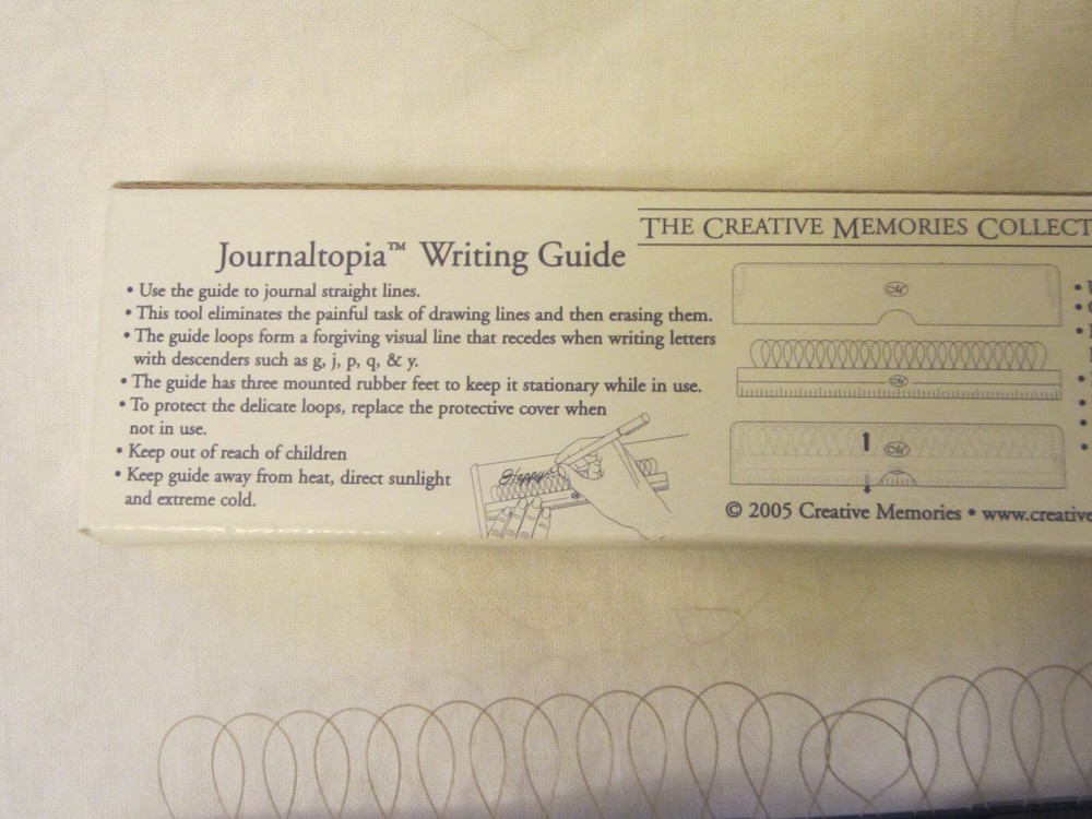 Creative Memories Scrapbooking Plastic Journaltopia Writing Guide Tool