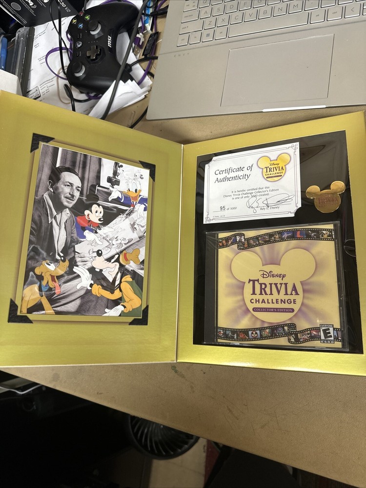 Disney Trivia Challenge Collector's Edition (PC CD-ROM) Ltd Edition Numbered COA
