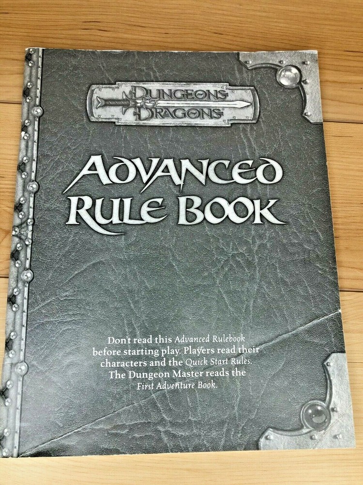 Dungeons & Dragons Basic Game Advanced Rule Book Replacement Parts 2004