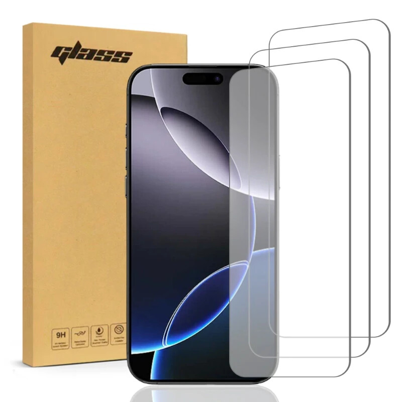 For Apple iPhone 16 Pro  Max 2.5D Tempered Glass Screen Protector (3 Per Pack)
