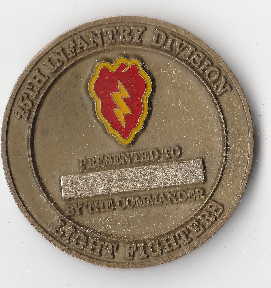 Lighting Support 25th INF DIV Coin 1.5 " DIA BX1