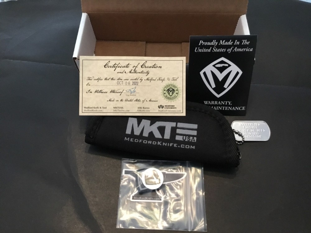 Custom Medford Knife Smooth Criminal Button Lock Flipper Folder Folding Knife