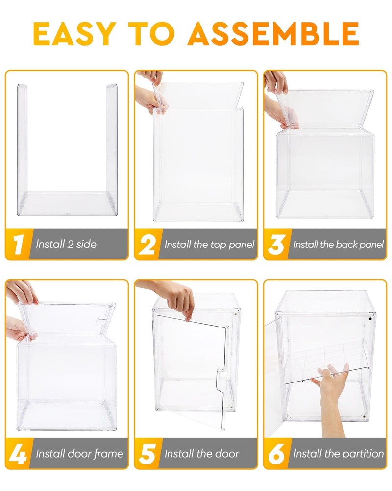 Pastry Display Case,Bread Box for Kitchen Countertop,4-Layer Adjustable Bread...