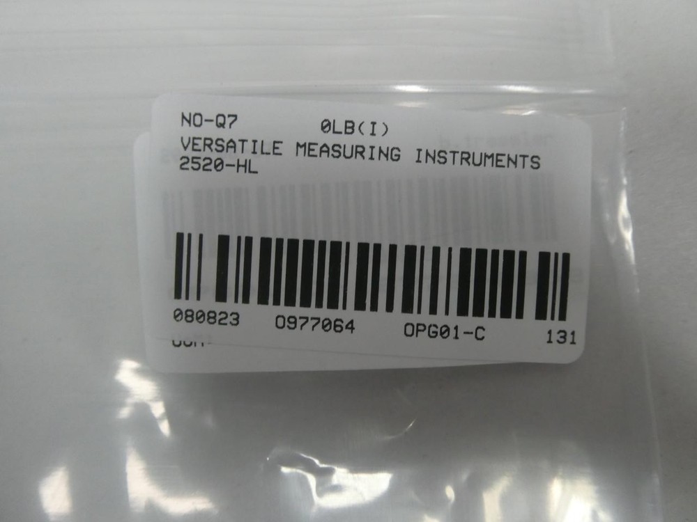 Versatile Measuring Instruments 2520-HL Panel Meter 0.5-4.57v-dc