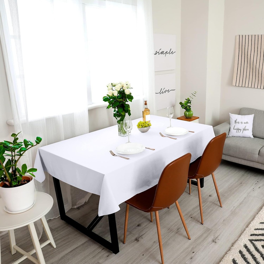 Utopia Kitchen 1 Pack 4 Foot Rectangle 60" x 84" (1PC - Rectangular), White