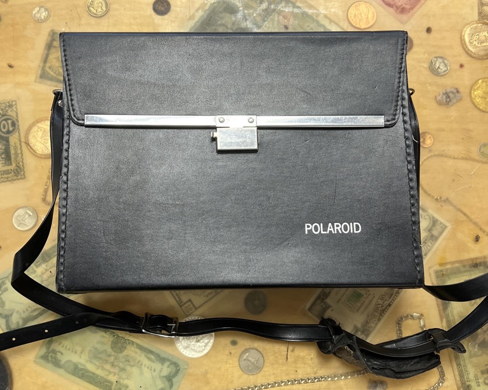 Polaroid Automatic 335 Land Camera W/ Case, Flash & Extras VINTAGE!!