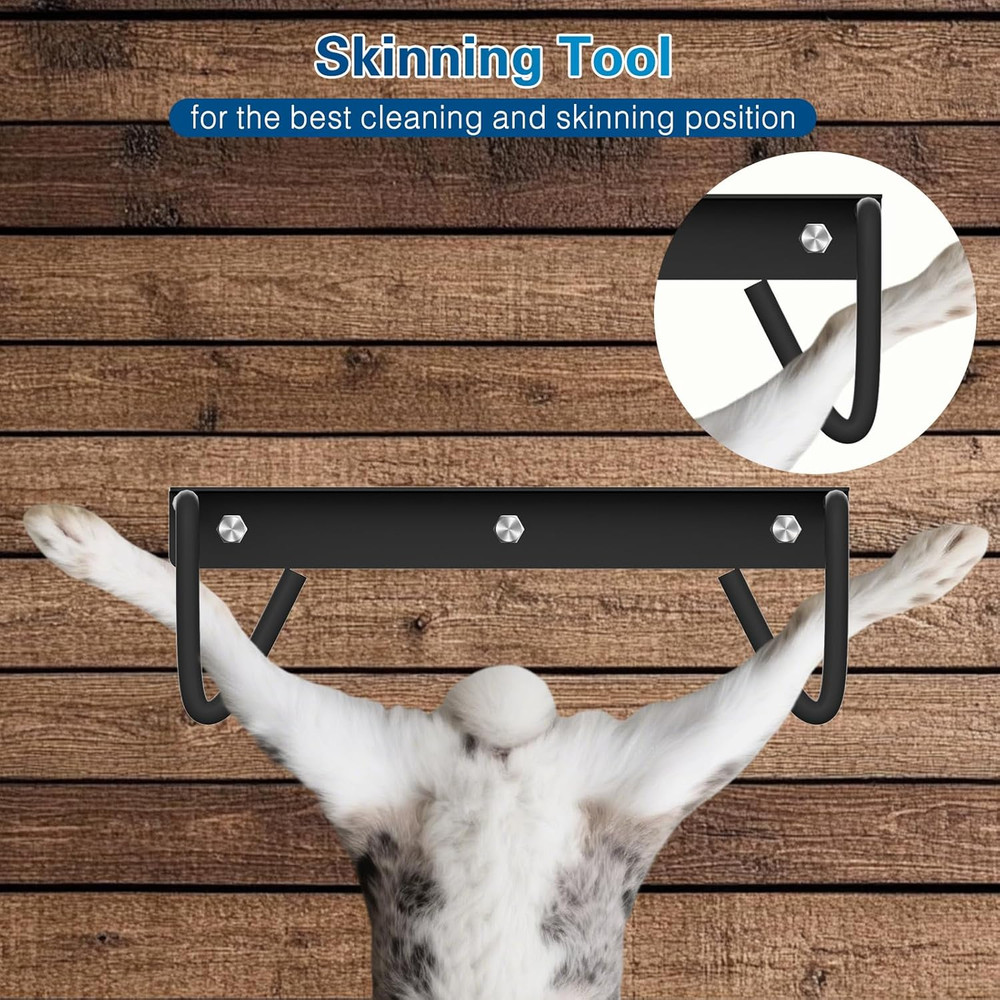 Hopper Popper Rabbit Dispatcher Humane Dispatching Dislocator Skinning Tool Set