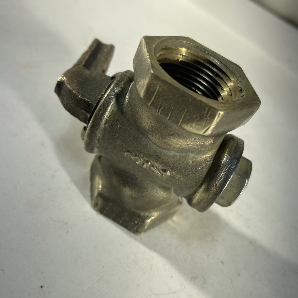 Old solid brass gas valve 3/4” inch McD. G