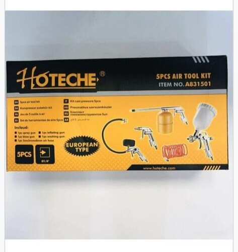 Compressed Air Compressor Accessory Kit Airbrush Set 5 pcs Blowing Hotels