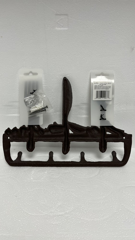 Cast Iron Kitchen Hanger - Fork, Knife, Spoon