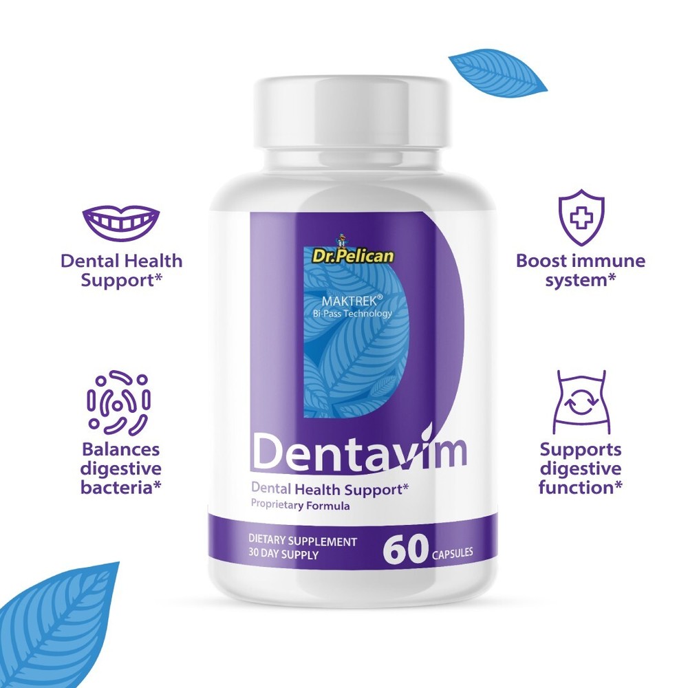 Dentavim- Oral Support- 12 Bottles- 720 Capsules