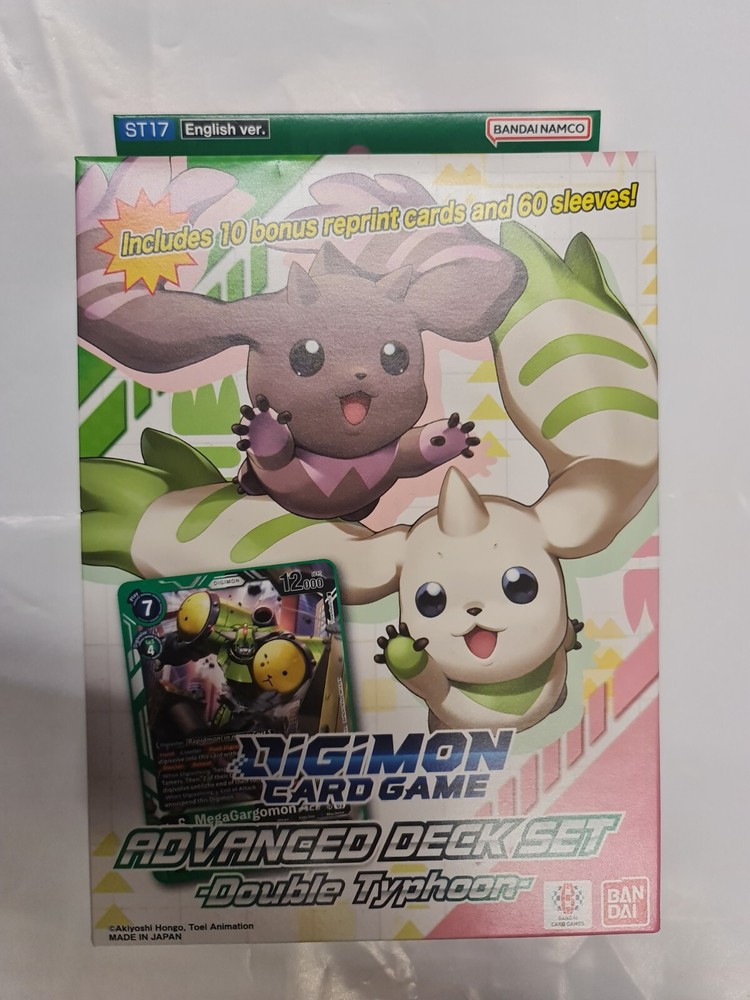 Digimon Advanced Deck Set Double Typhoon ST17 new Sealed
