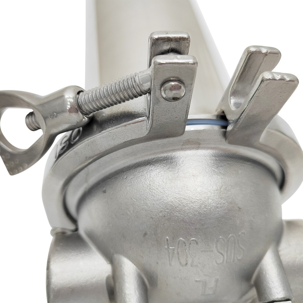 10" Corrosion-resistant Stainless Steel Filter w/Pressure Gauge 3/4"NPT 300 Mesh