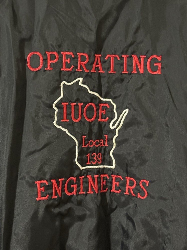 Operating Engineers Local 139 Union Jacket Size XL