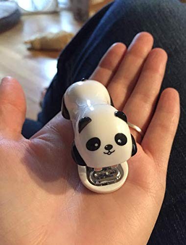 1 Pack Mini Panda Desktop Stapler for 10 Sheets Capacity with 1000 Pcs No.10 ...