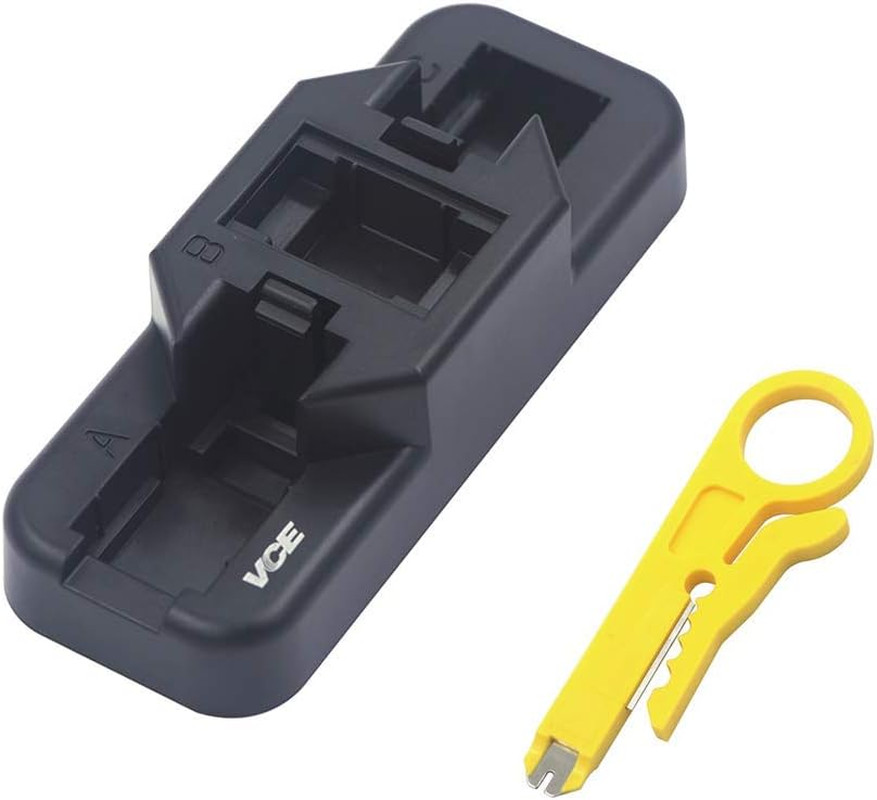 Combo Keystone Punch down Stand and Mini Wire Stripper Cutter for 90/180 Degree