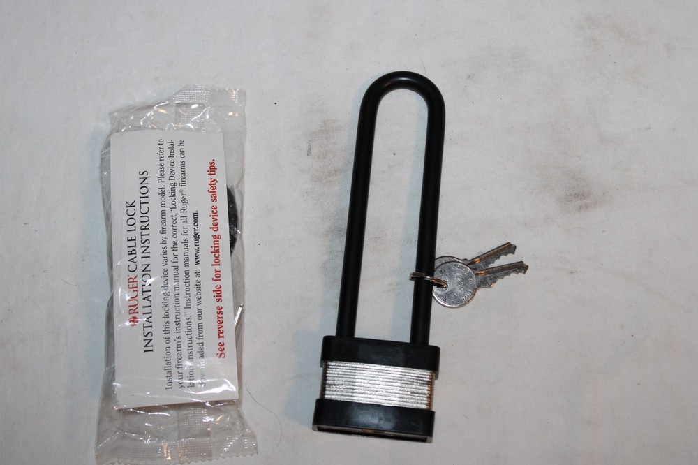 2 RUGER Padlocks w/ Keys No. 5050 and 30mm