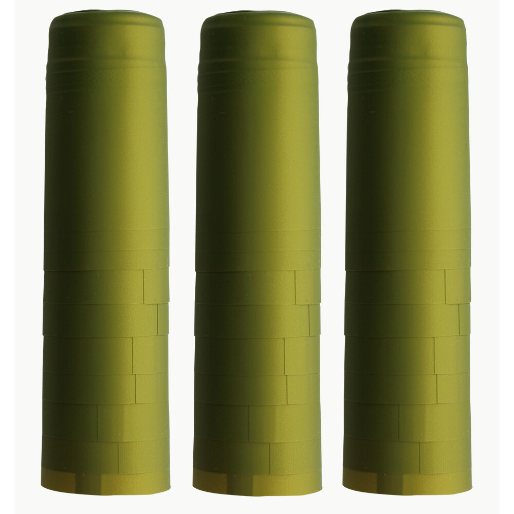 Metallic Lime Green PVC Shrink Capsules-30 Count